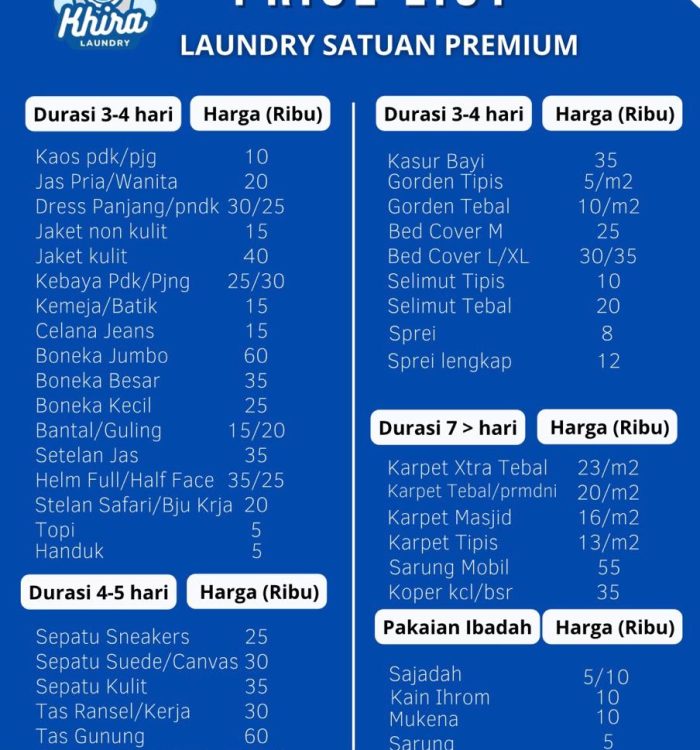 Daftar Harga Laundry Satuan (2)